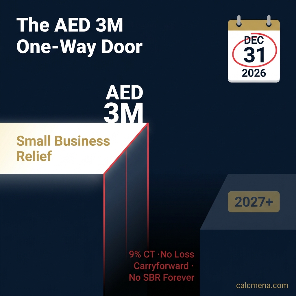 الإعفاء الضريبي للشركات الصغيرة في الإمارات - عتبة 3 ملايين درهم 2026